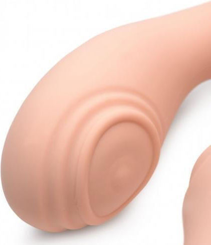 Strap U U-Pulse Silicone Vibrating Strapless Strap-On Strapless Strap On με Dildo με Δόνηση στο χρώμα του δέρματος