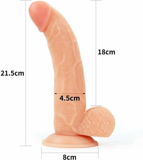 Lovetoy Easy Strapon Set Harness με Dildo 21.5cm στο χρώμα του δέρματος