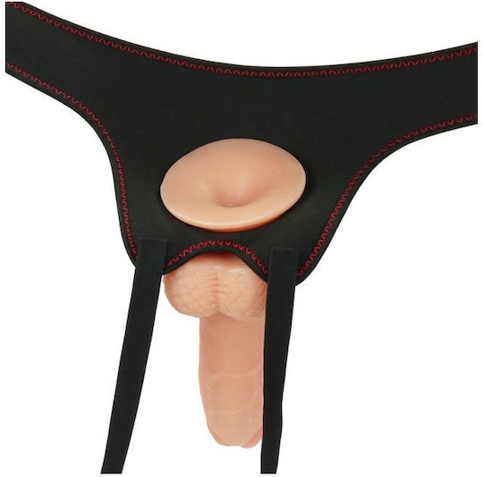 Lovetoy Ingen Easy Strapon Set Gurtzeug mit Dildo 20cm und Vibration in Farbe Flesh