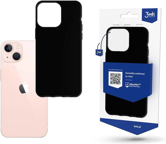 3MK Matt Back Cover Silicon 1.2mm Negru (iPhone 14)