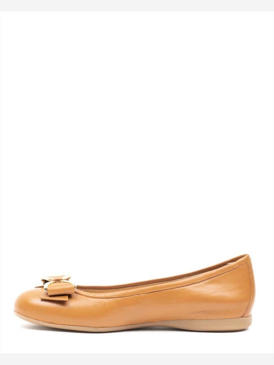 Five Shoes Damen Ballerinas in Tabac Braun Farbe