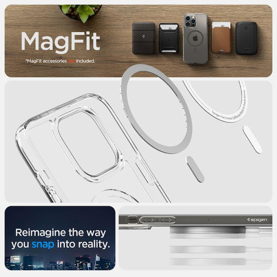 Spigen Ultra Hybrid Mag Back Cover Πλαστικό 2mm Graphite (iPhone 14 Pro)