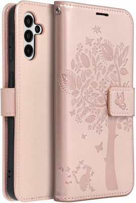 Forcell Mezzo Samsung Tree Rose Synthetic Leather Wallet Tree Rose Gold (Galaxy A13 4G)