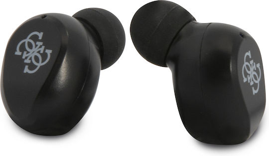 Guess Classic Logo In ear Bluetooth хендсфри Слушалки с Кутийка за Зареждане Сребрист