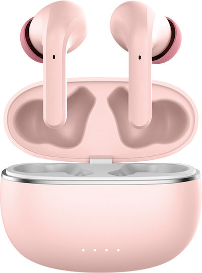 Forever TWE-210 In-Ear Bluetooth-Freisprecheinrichtung Kopfhörer mit Ladeetui Rosa