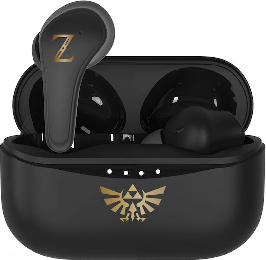 OTL Nintendo Legend of Zelda In-ear Bluetooth Handsfree Ακουστικά με Θήκη Φόρτισης Μαύρα