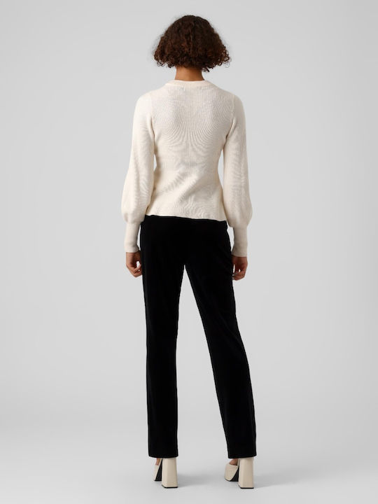 Vero Moda Damen Langarm Pullover Ivory