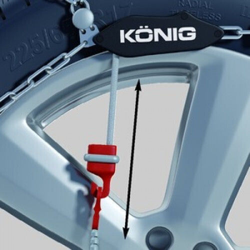 Konig XG-12 Pro 240 Anti-slip Chains Thickness 12mm 4x4 Car 2pcs