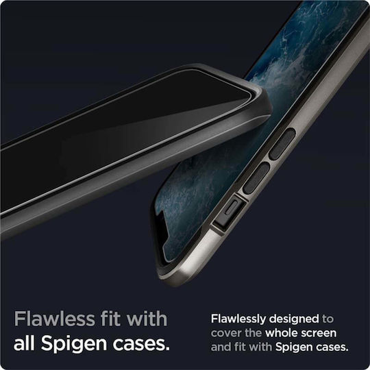 Spigen EZ Fit GLAS.tR Privacy Tempered Glass 2buc (iPhone 12 / 12 Pro)