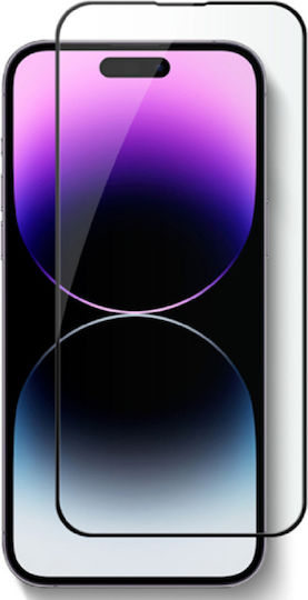 Vivid Full Face Tempered Glass Black (iPhone 14 Pro)