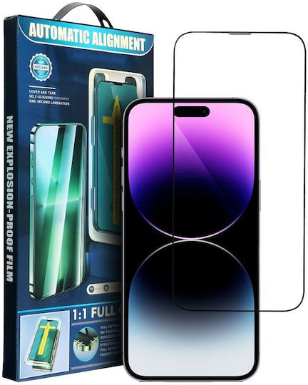 HDClear 5D Full Face Tempered Glass Black (iPhone 13 Pro Max, iPhone 14 Plus)