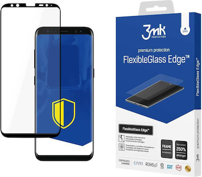 3MK Flexible Glass Edge Black Ceramică Sticlă călită pe toată fața (Galaxy S8)