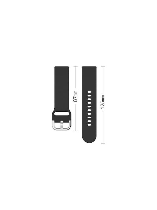 Hurtel TYS Strap Silicone Black (Universal 20mm)