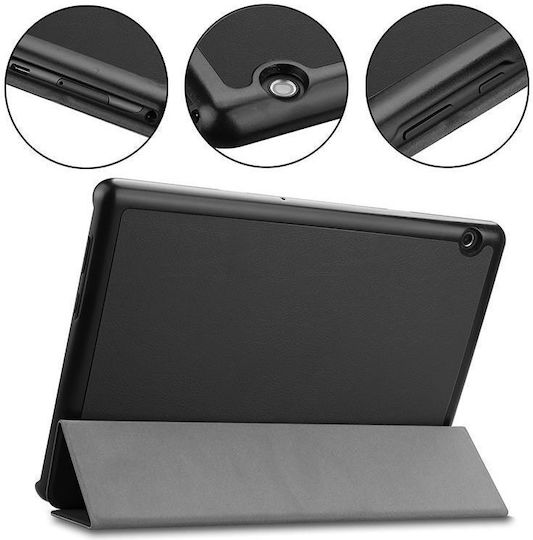 Tactical Tri Fold Flip Cover Μαύρη (Galaxy Tab A7 2020/2022)