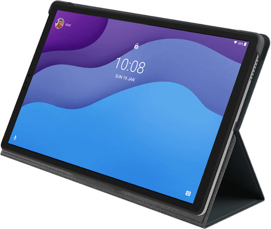 Lenovo Folio Klappdeckel Lederartig Grau Lenovo Tab M10 10.1