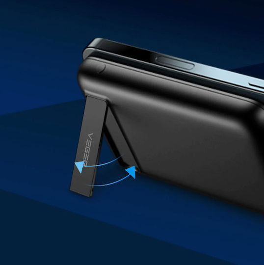 Veger Tiny MagSafe Power Bank 5000mAh 20W με Θύρα USB-C Μαύρο