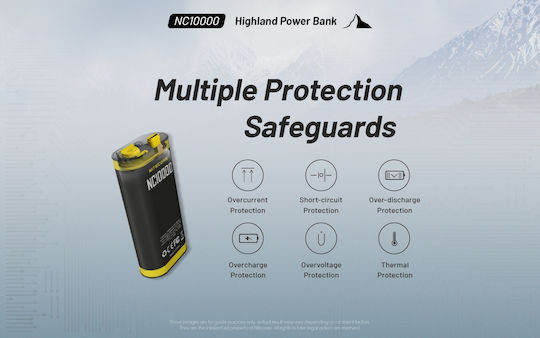 NiteCore NC10000 Power Bank 10000mAh 20W με Θύρα USB-C Power Delivery Μαύρο