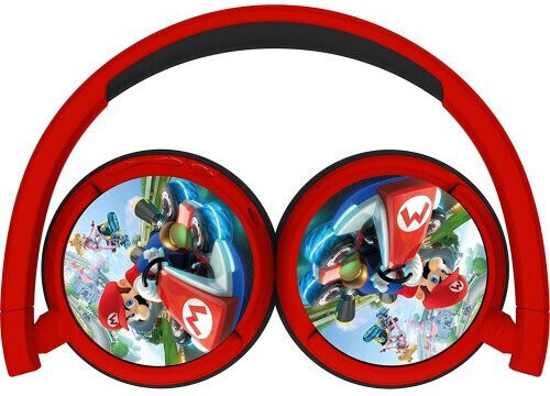 OTL Mario Kart Kids Fără fir / Cu fir Pentru copii On Ear Căști cu 24 ore de Funcționare Roșii
