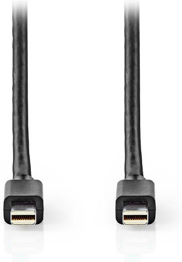 Nedis Cable mini DisplayPort male - mini DisplayPort male 2m Μαύρο (CCGP37504BK20)