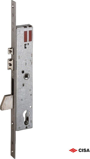 Cisa Recessed Lock Recessed Locks with Cylinder and Center 35mm Silver