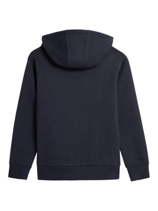 4F Kids Sweatshirt with Hood and Pocket Blue