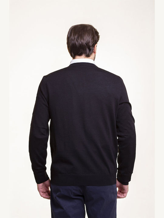 Ralph Lauren Men's Long Sleeve Sweater with V-Neck Navy Blue