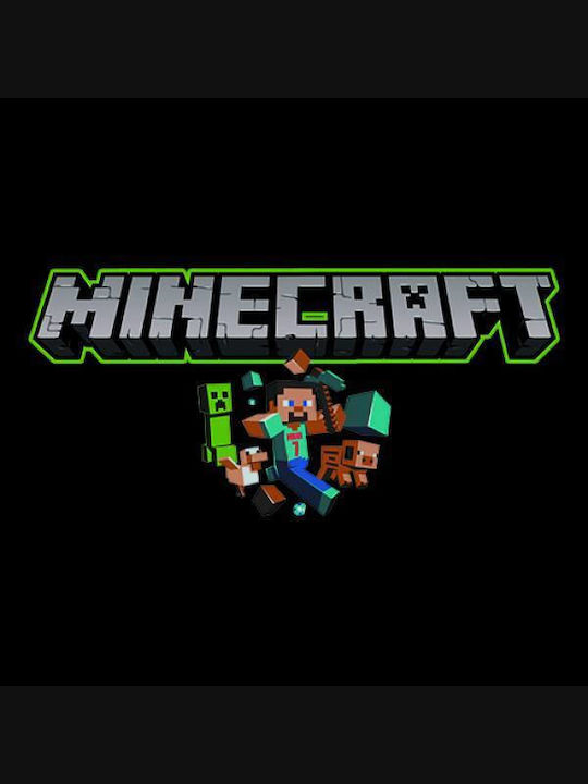 Takeposition Hanorac pentru copii cu glugă și buzunare Negru Classic Minecraft Logo