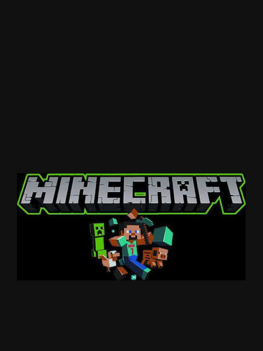 Kinder-Sweatshirt mit Kapuze und Taschen Schwarz Classic Minecraft