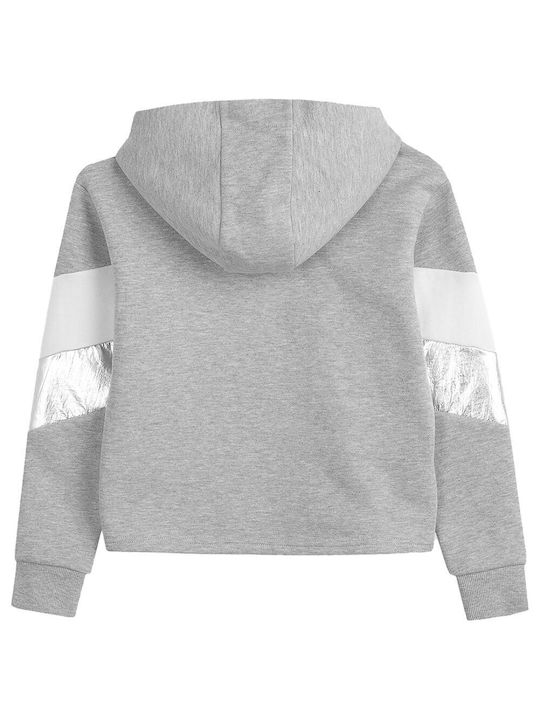 4F Kids Sweatshirt with Hood Gray