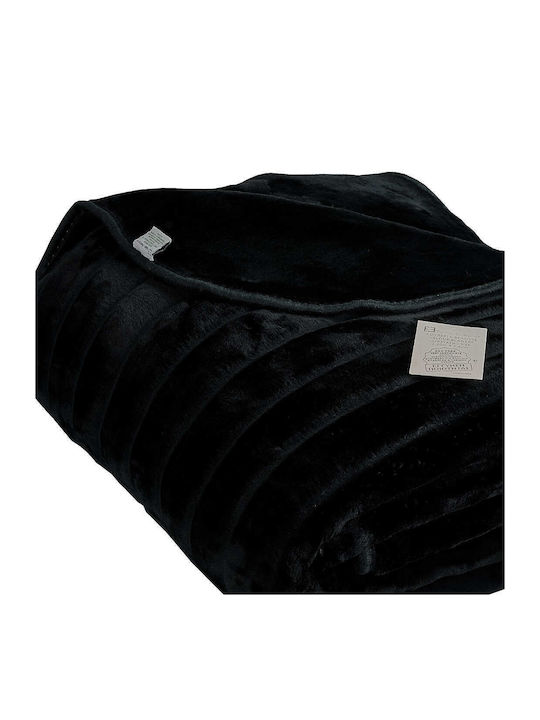 Family Enterprise Blanket Velvet Queen 220x240cm. Black