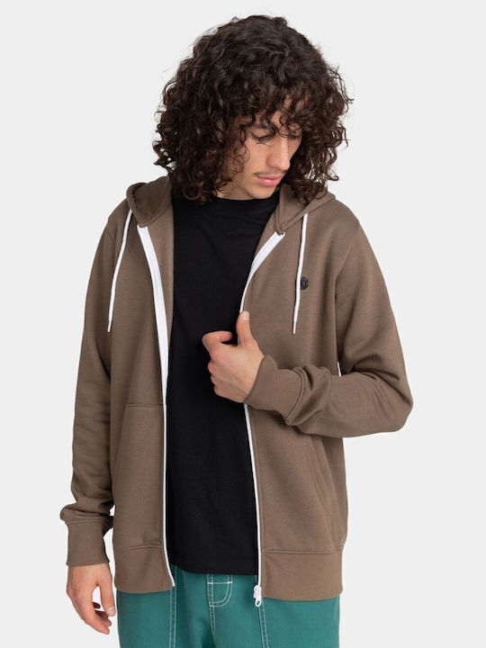 Cornell Classic Men's Sweatshirt with Hood Chocolate