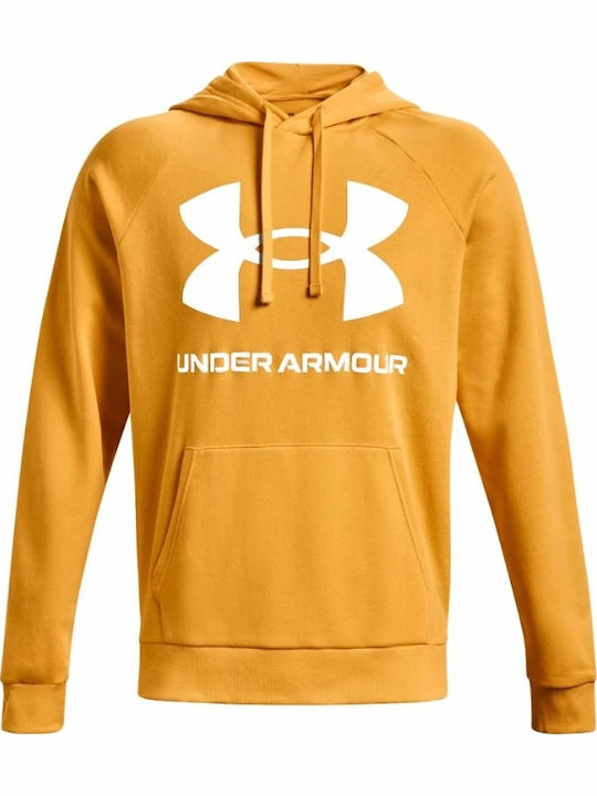 Rival Big Men's Sweatshirt with Hood Yellow