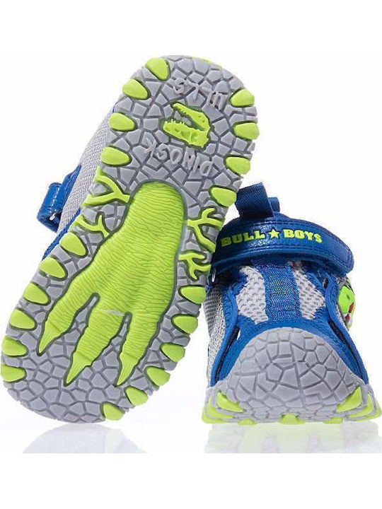 Kids' Sandals with Velcro & Lights Blue