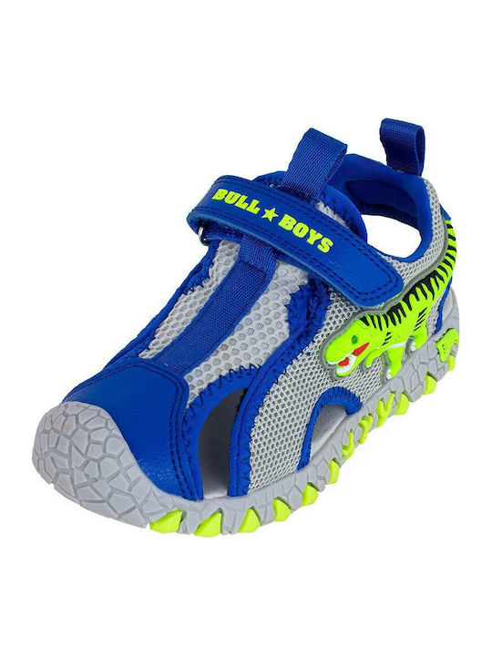 Kids' Sandals with Velcro & Lights Blue