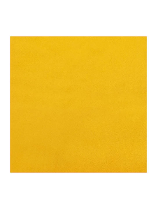 Dining Room Velvet Armchair Yellow 57x61x80cm 2pcs