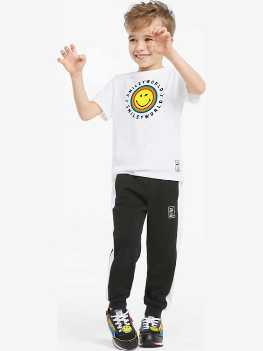 Kinder-T-Shirt Weiß Smiley World