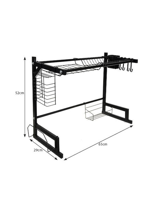 Ruhhy Dish Drainer Metallic in Black Color 65x29x52cm