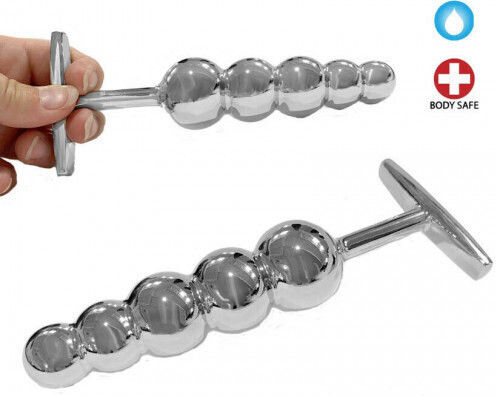 CyprusLoveShop Πρωκτικές Μπίλιες Ασημί 16cm