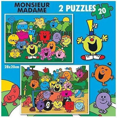 Puzzle pentru Copii Μικροί Κύριοι & Μικρές Κυρίες pentru 3++ Ani 40buc Educa