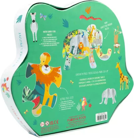 Παιδικό Puzzle Ελέφαντας για 3+ Ετών 40pcs Floss & Rock
