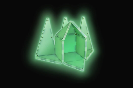 Magna-Tiles Μαγνητικό Παιχνίδι Κατασκευών Solid Glow για Παιδιά 3+ Ετών