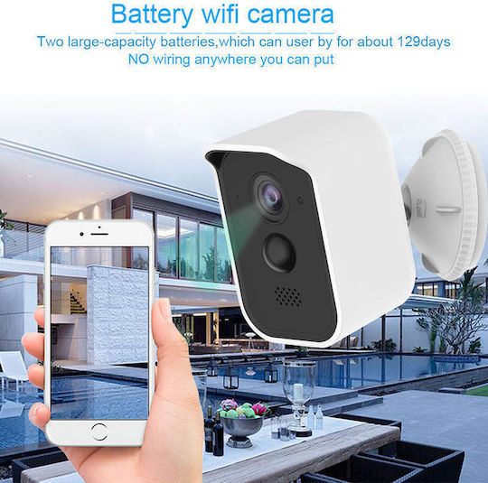 Factory 809 IP Камера за наблюдение Wi-Fi Full HD 1080p Водоустойчива с Двупосочна Комуникация