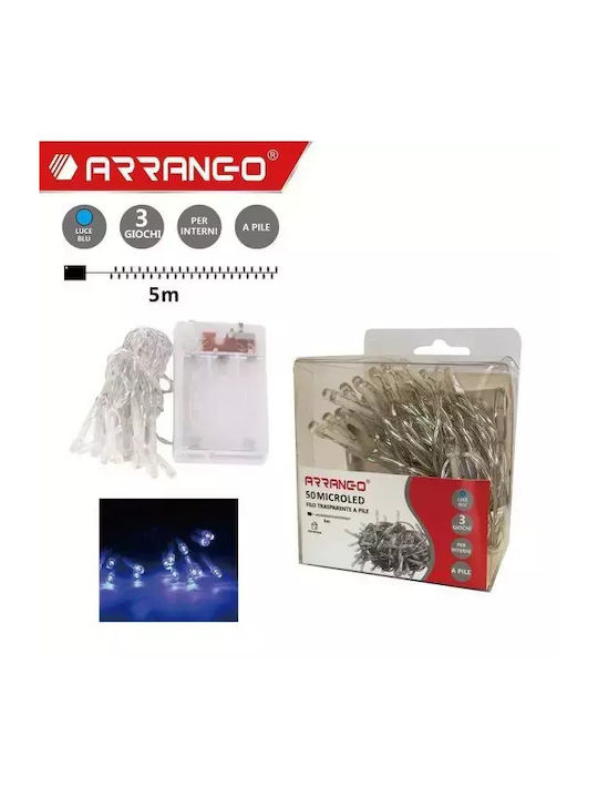 50 Λαμπάκια LED 5μ. Μπλε σε Σειρά 50 Λαμπάκια LED 5μ. Μπλε σε Σειρά