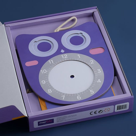 Mieredu Μαθαινω την Ώρα Educational Time Learning Game made of Wood for 3+ years Years Old