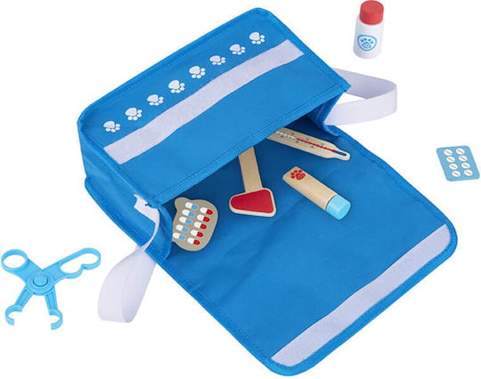 Tooky Toys Βαλιτσάκι Κτηνιάτρου από Ξύλο για 3+ Ετών 16τμχ