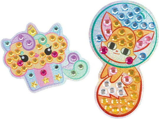 Nice Group Stickers Creations with Gems for Children 6+ years old Years