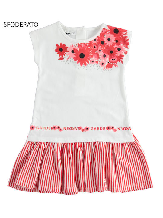 iDO Kids Dress Short Sleeve White