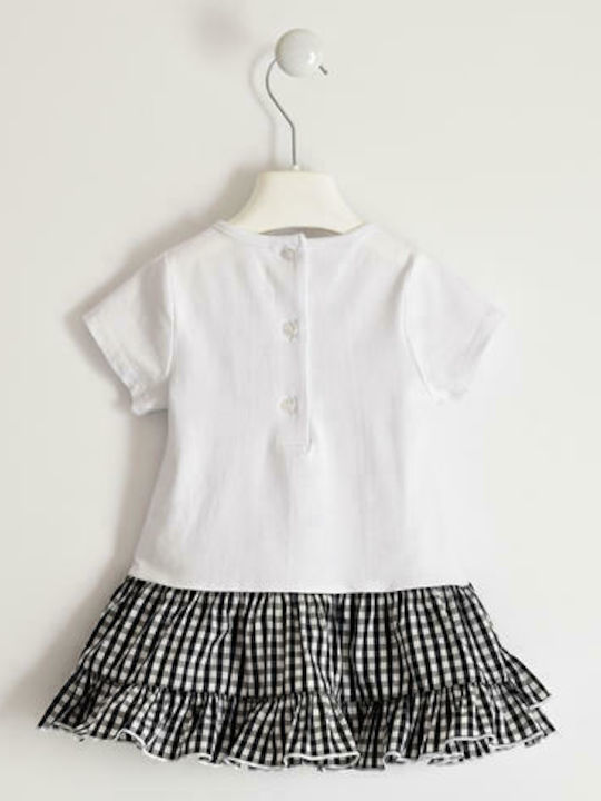 iDO Kids Dress Short Sleeve White