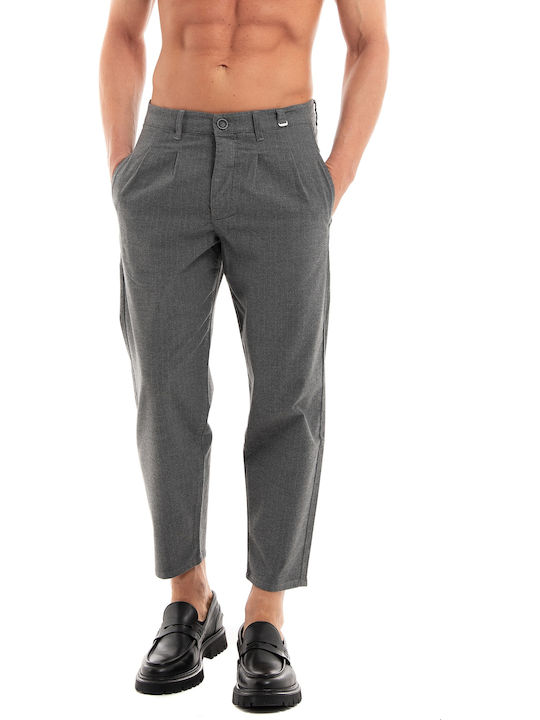 Firenze Pal Trousers Elastic Grey Stripe