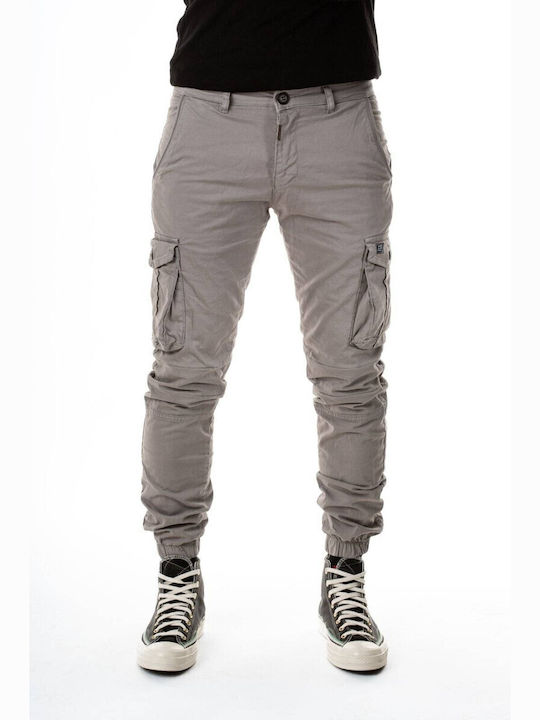 Hose Cargo Elastisch in Schlanker Passform Gray